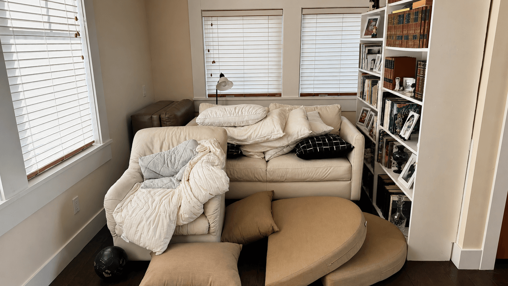 Before cleaning: Reading Nook