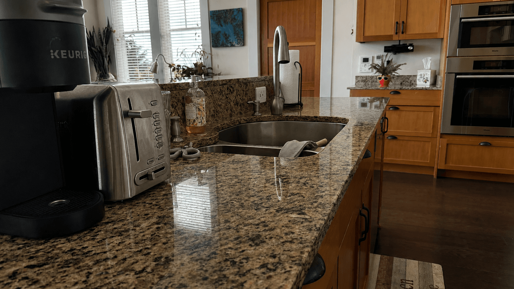 Before cleaning: Sink & Counters