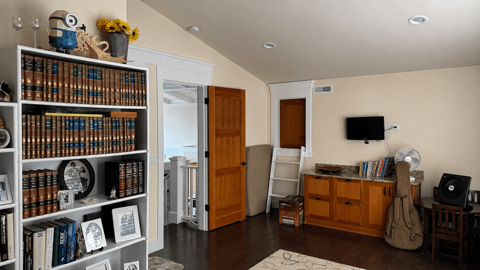 Before cleaning: Upstairs Den